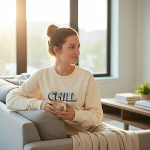 Fabletics "Chill" Graphic Crewneck Sweatshirt XL